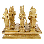 ARTVARKO Brass Navagraha Statue Nine Plant Kundli Navgraha Puja to Remove The Negative Effects of The Malefic Planets 7 Inch