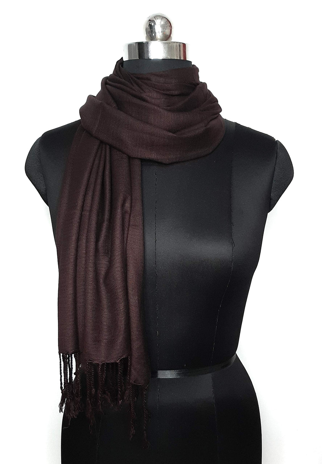Chandwasia Classic Doby Pattern Scarf | Viscose Fabric Stole & Shawl for Men & Women | Stylish All-Season Accessory for Summer & Winter Wear | Classy Look | Self Doby Design May Vary