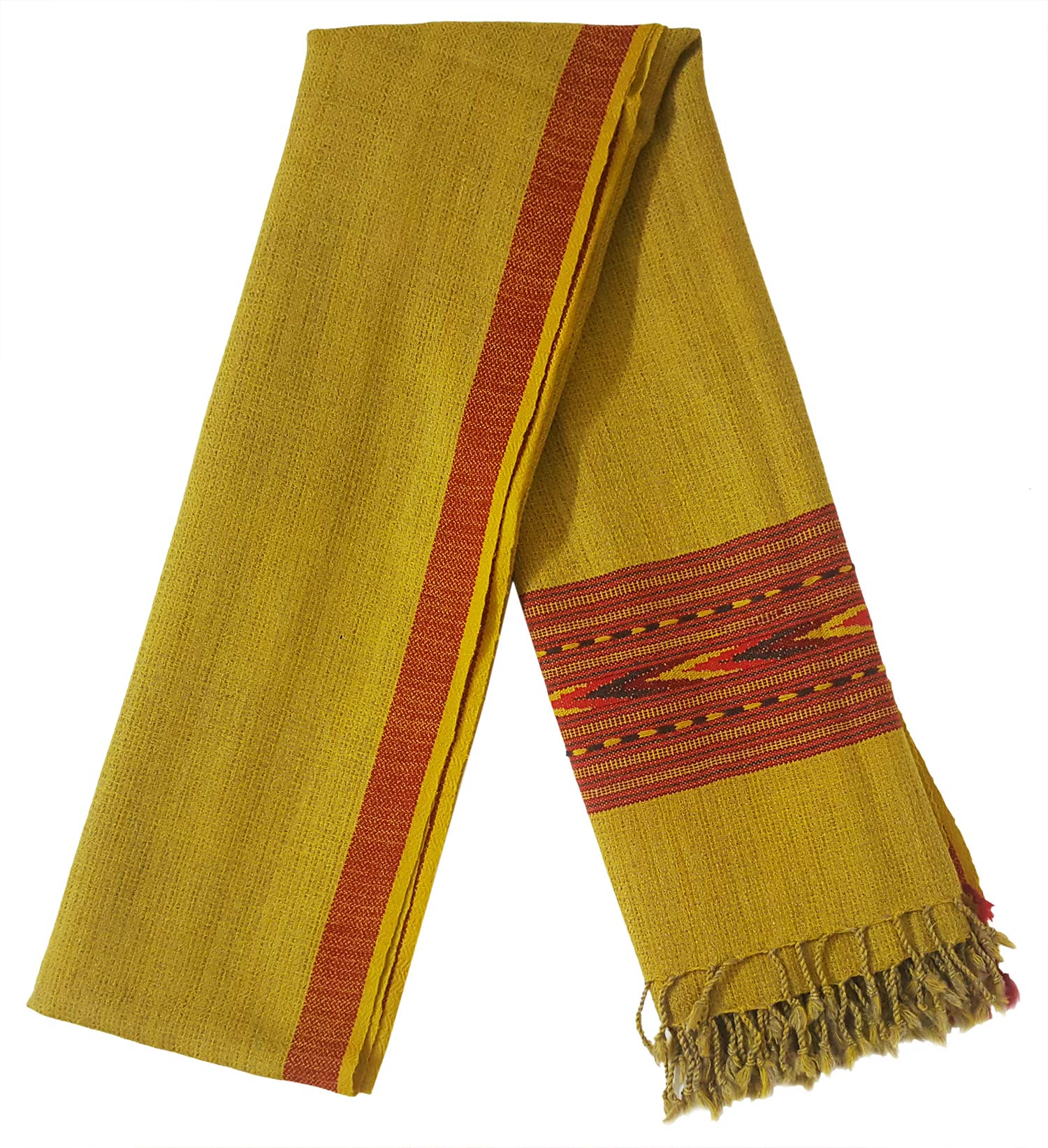 Mehrunnisa Handcrafted Premium Pure Wool Kullu Shawl – Unisex (GAR2536)