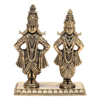 ARTVARKO Pure Brass Shri Vitthal Rukmani Murti Statue Idol for Home Office Temple Decor Gift Height 3 Inch