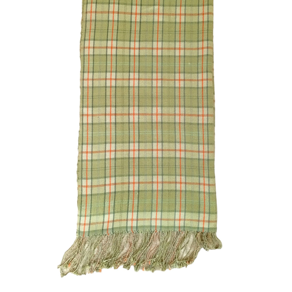 Graziemille PURE PASHMINA IN SILK/CASHMERE IN GREEN CHECKS