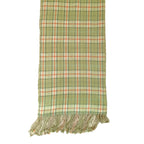 Graziemille PURE PASHMINA IN SILK/CASHMERE IN GREEN CHECKS