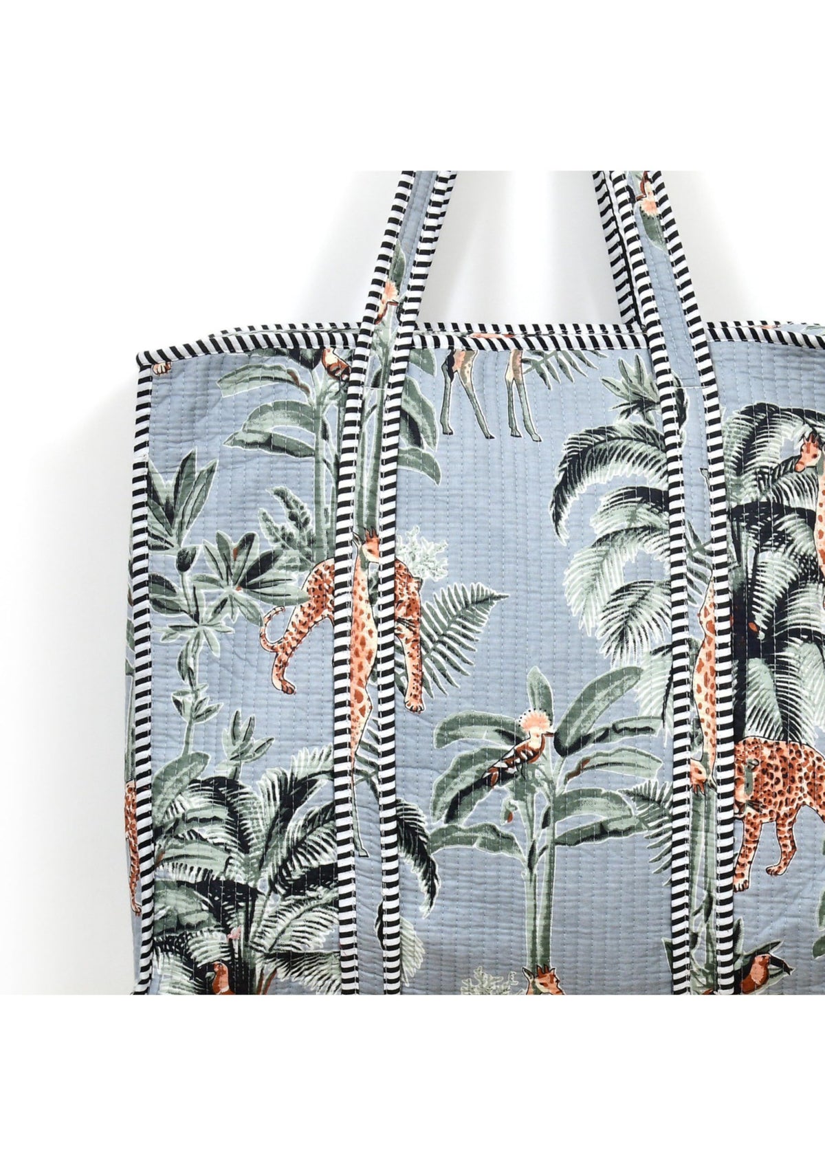 Yda fashion Quilted Cotton Tote Bag – Reusable Large Shopping Bag for Women & Men, Lightweight Eco-Friendly Grocery Tote with Printed Design, Shoulder Bag for Travel, Beach & Daily Use
