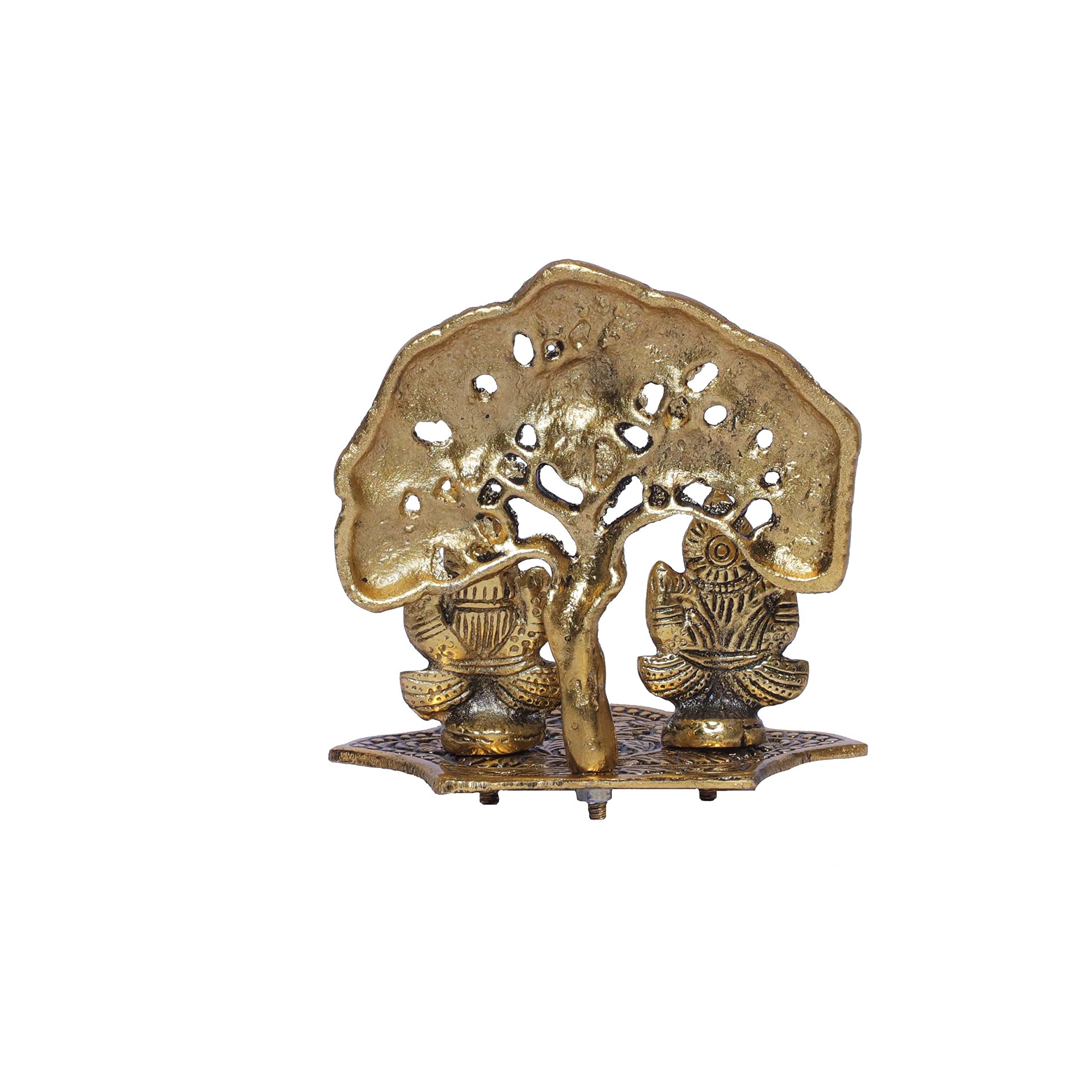 KridayKraft Metal Laxmi Ganesh Statue/Murti for Pooja Room & Home Office Décor,Laxmi Ganesha Idol for Diwali Gift,Religious Idol Showpiece Figurines Decorative & Diwali Poojan...