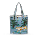 Cotton Quilted Tote Bag for Women | Lightweight Reusable Shoulder Handbag | Durable Eco-Friendly Shopping Bag | Large Capacity Travel, Office & Daily Use Carry Bag | Stylish Utility Tote (Jungle)