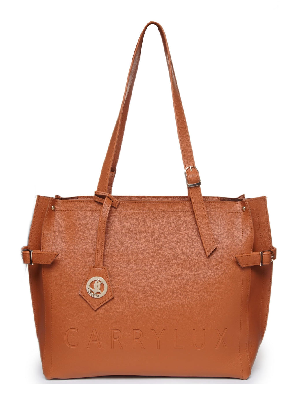 Carrylux Soft PU Textured Tote Bag for Women