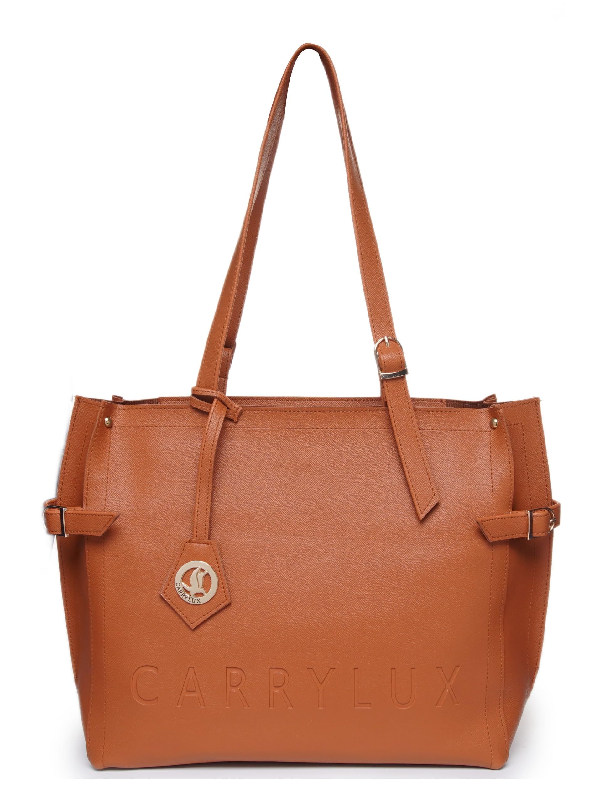 Carrylux Soft PU Textured Tote Bag for Women