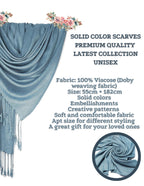 Chandwasia Scarf Stole & Shawl | For Casual Styling, Travel, Office, Daily Use, Outdoor | Viscose Dobby Weaving Fabric, Lightweight, Soft Texture, Breathable Material, Long Wrap