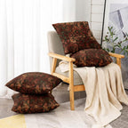 ishro home Premium Cushion Cover 16 inch x 16 inch | Luxury European Mosha Fabric | Love at First Sight Designs | Hidden Zipper | Machine Washable, Non- Fading | (2, Jaipuri Riwaayat, 16 x 16 Inches)