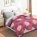 BSB HOME® 150 GSM Lightweight Summer Comforter for Double Bed | Reversible AC Blanket | Machine Quilted Soft Microfiber Cooling Blanket | White & Grey Kafalo