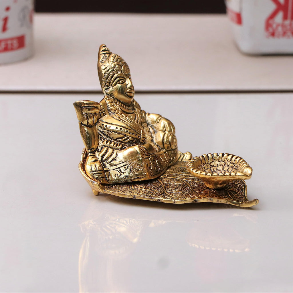 Kridaykraft Metal Kuber Deepam Oil lamp for or Bringing Good Luck, Prosperity and Wealth,