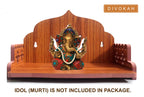 DIVOKAH® Plywood Small Wooden Temple for Home Office and Shop/Wall Hanging Temple/sinhasan/Pooja mandir/Pooja Stand/Hindola (8 MM Plywood Thickness) SNS_WDN_Lotus
