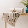 DMAASA Soft Cotton Palm Tree Sofa Throw Blanket 50x70 Inch or 127cm x 178cm Cozy and Lightweight, Perfect for Sofa, Bed, and Travel - Ideal for All Seasons (Pack of 1) Kafalo