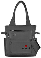 WILD MODA College and Office Tote Bag for Girls and Women (Grey)