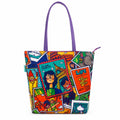 Chumbak Teal Live To Travel Tote Bag - Multicolour