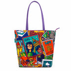 Chumbak Teal Live To Travel Tote Bag - Multicolour