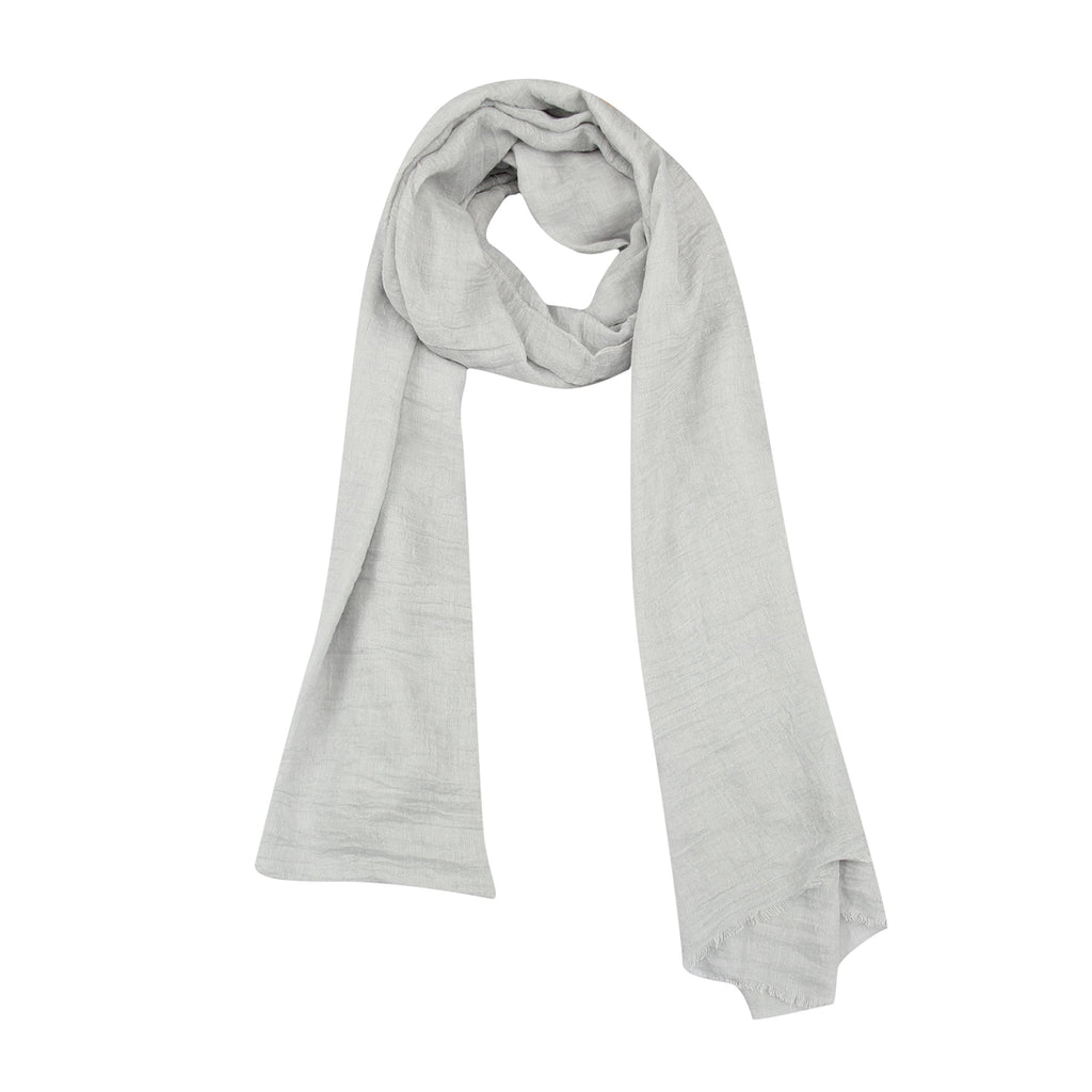 FabSeasons Gray Solid Cotton Unisex Scarf, Scarves, Stole and Shawl for Men & Women for all Seasons