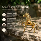 BEHOMA Metal Horse Decorative Figurine Showpiece