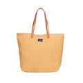 AQVA Cotton Thick Canvas Tote Bag for Women (17.5x13x6) | Trendy Stylish Multipurpose Handbag with Inside Pockets and Zipper | Shoulder Bag for Shopping, Beach, Travel and Work | Sand