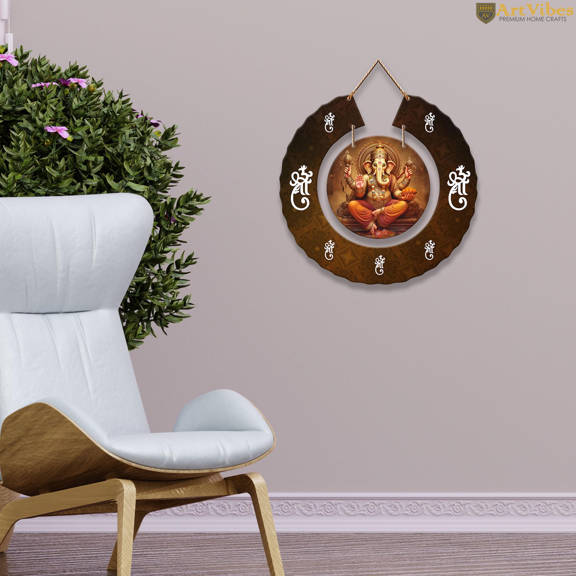 Artvibes Wooden Wall Hanging Decorative Items for Home Decor | Bedroom | Designer Wooden Wall Hanger | Mdf Modern Artwork Decoration for Living Room | Gift Items (WH_9801N)