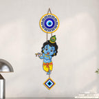 Artvibes Bal Krishna Evil Eye Wall Hanging for Home Entrance Decor | Nazar Battu Protection Hanging for Living Room Bedroom Temple Office | Vastu Positive Energy Decorative Gift (WH_8570N)