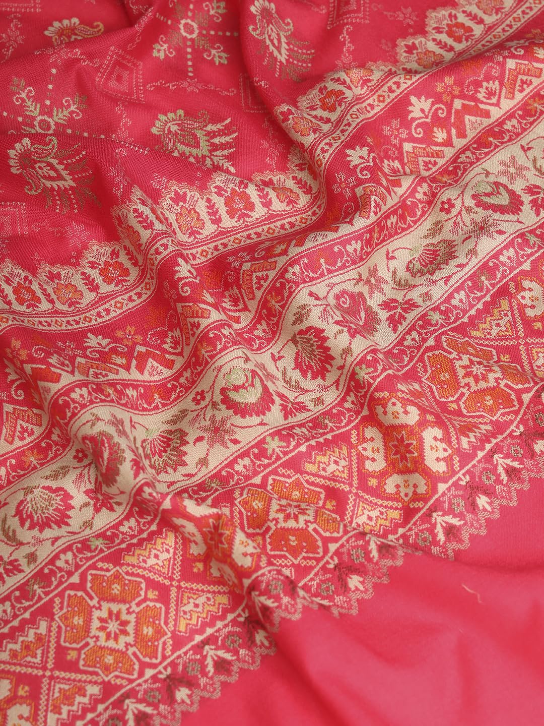 Pashmoda Women Zarif Woven Design Jamawar Shawl (Size 101X203 CM)