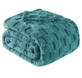 VAS COLLECTIONS Luxury Coral Flannel Blanket, 300 GSM – Ultra-Soft Plush, All-Season Comforter (Aqua, Single (1200 g)) Kafalo