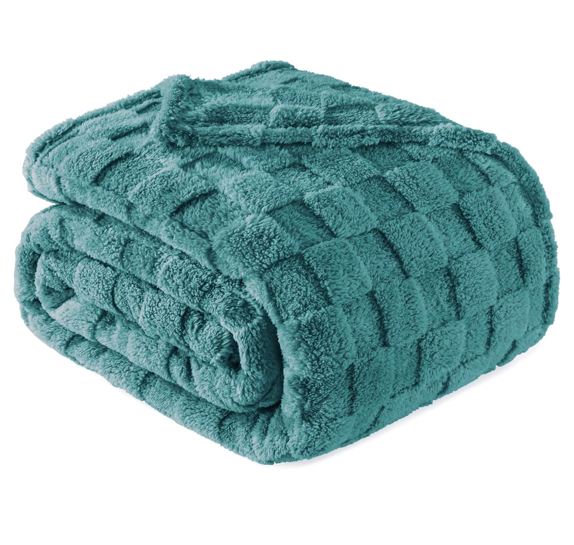 VAS COLLECTIONS Luxury Coral Flannel Blanket, 300 GSM – Ultra-Soft Plush, All-Season Comforter (Aqua, Single (1200 g)) Kafalo