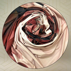 FAHABO Iconic Collection Digital Print Swiss Butter Cotton Scarf Stole for Women (Mute Peach - Ye)