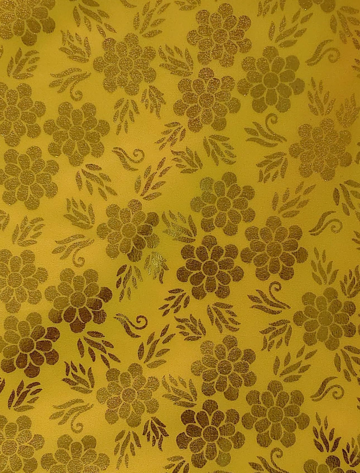 Rumala Sahib Yellow Printed Flowers with gota (4 PEC.)