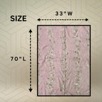 FAHABO Scarf for Women Stylish Pleated Viscose Cotton with Embroidery and Tassels | Hijab Scarf | Stole | Soft, Lightweight, and Latest Scarves | 72 x 33 Inches (Lilac Purple)