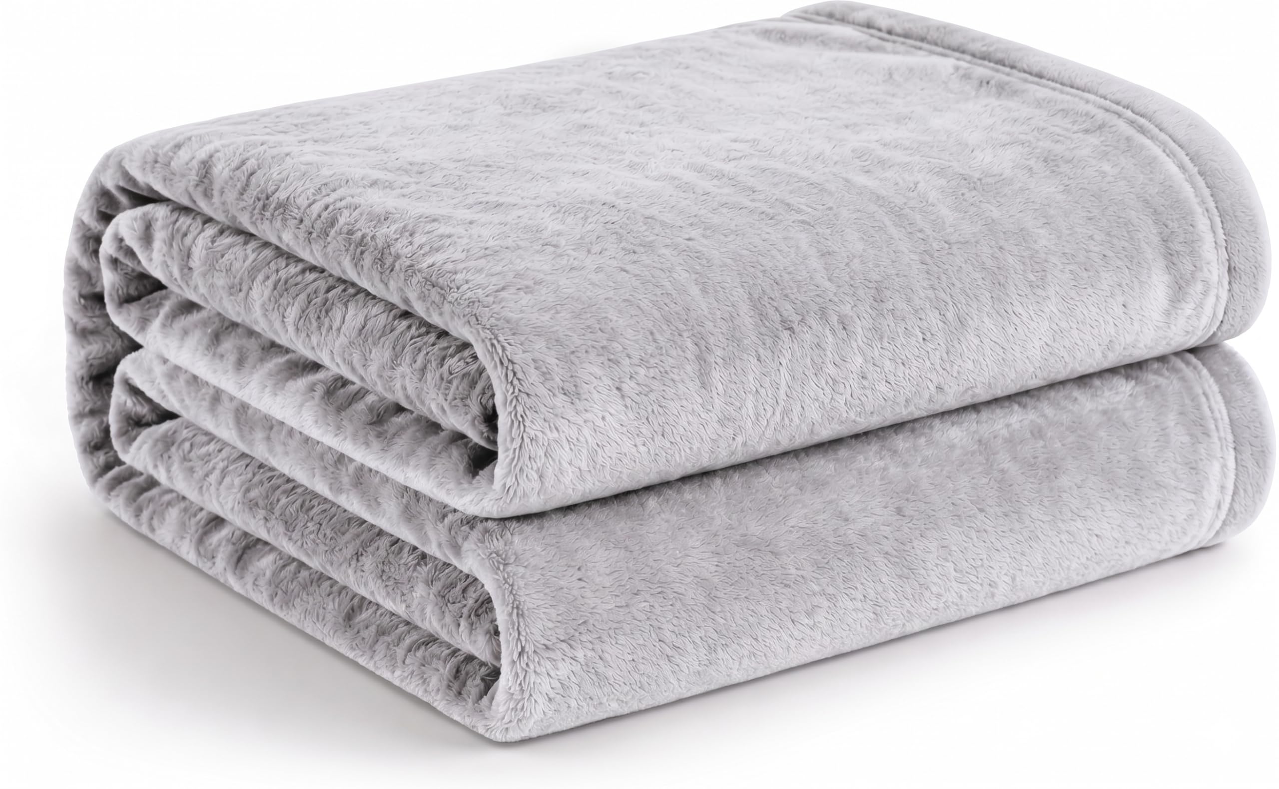 Cotton Bolls Textiles Cozy Plush AC Blanket for Single Bed, Lightweight All Season Blanket, Ultra Soft Blanket for AC Room, Mild Winter, Can Be Used as Bedsheet in Winter, 60x90 Inches, Grey Kafalo