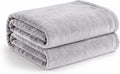 Cotton Bolls Textiles Cozy Plush AC Blanket for Double Bed, Lightweight All Season Blanket, Ultra Soft Blanket for AC Room, Mild Winter, Can Be Used as Bedsheet in Winter, 90x90 Inches, Grey Kafalo