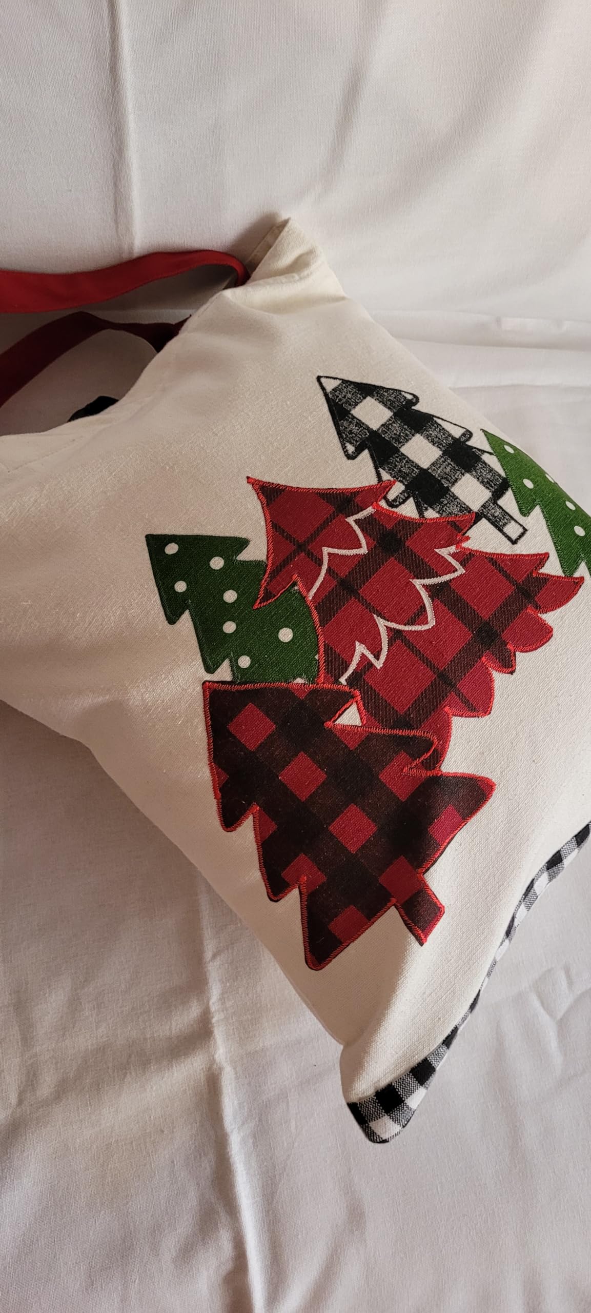 Christmas Tree Cotton Tote Bag Shopping Bag Machine Washable Size 14x 16 (Pack of 1) by Manali Fabs