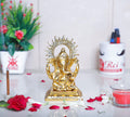 KridayKraft Ganesha Metal Statue,Ganpati Murti for Pooja Room & Decor Your Home,Office,Religious Idol Gift Article,Showpiece Figunrines...