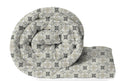 A Brand New - Umi Reversible Single Bed AC Comforter/Blanket/Quilt/Rajai 220 GSM Soft Microfiber Diamond Stitch (90 x 60 Inches/228cm x 152cm) - Comforter Single Bed|Silver & White Kafalo
