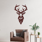 VIBECRAFTS Deer Head MDF Wooden Wall Hanger for Home Decor|Office|Gift (WHVC1Pcs1_50003)