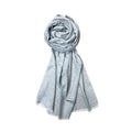 FAHABO Shimmer Woven Cotton Blend Scarf for Women – Lightweight Hijab & Stole Wrap | 73 x 29 Inches (Light Grey)