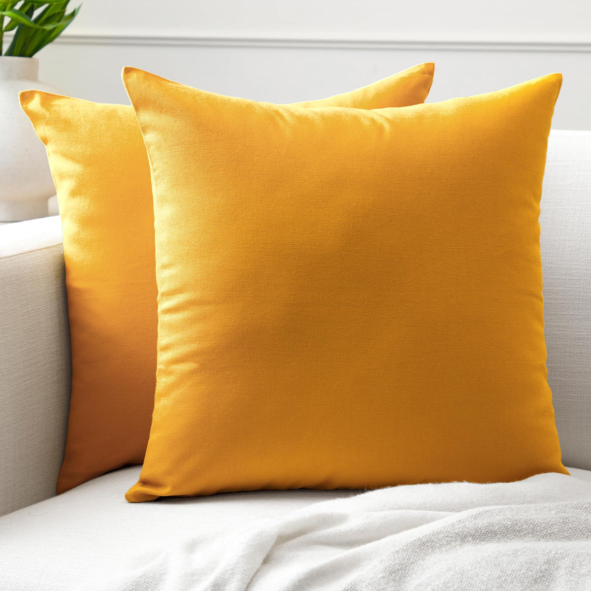 Encasa XO Cushion Covers, No Inserts, Cotton Throw Pillow Cases
