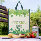 DOUBLE R BAGS Eco-Friendly, Reusable & Multi-Purpose Cotton Canvas Bag With Reinforced Handles For Kitchen Essentials Grocery, Fruits And Vegetables (Pack of 4, All Mix)