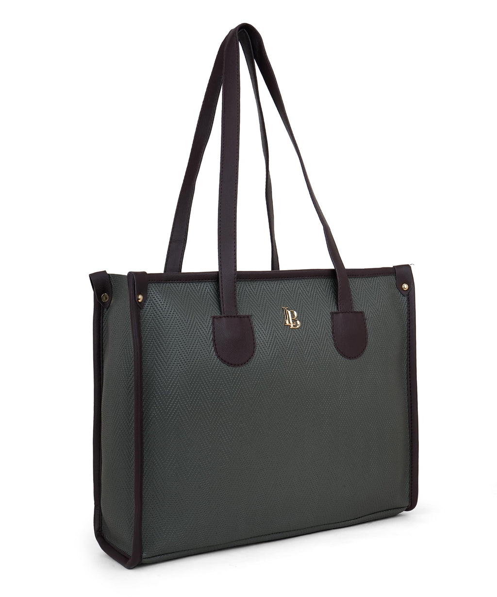 LEGAL BRIBE Textured Tote bag (Mehandi)