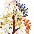 A P HOMES 7 Chakra Healing Gemstone Tree - Handcrafted Feng Shui Crystal Tree for Positive Energy, Wealth, and Balance | Meditation Decor, Reiki Healing, Home & Office Decor Gift (100 Beads)
