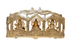 KridayKraft Laxmi Ganesh Saraswati Metal Statue Peacock Frame Looks Beautiful for Decor Your Home, Religious Idol Showpiece,Metal Laxmi Ganesha Murti for Diwali Poojan and Gifting Idol...