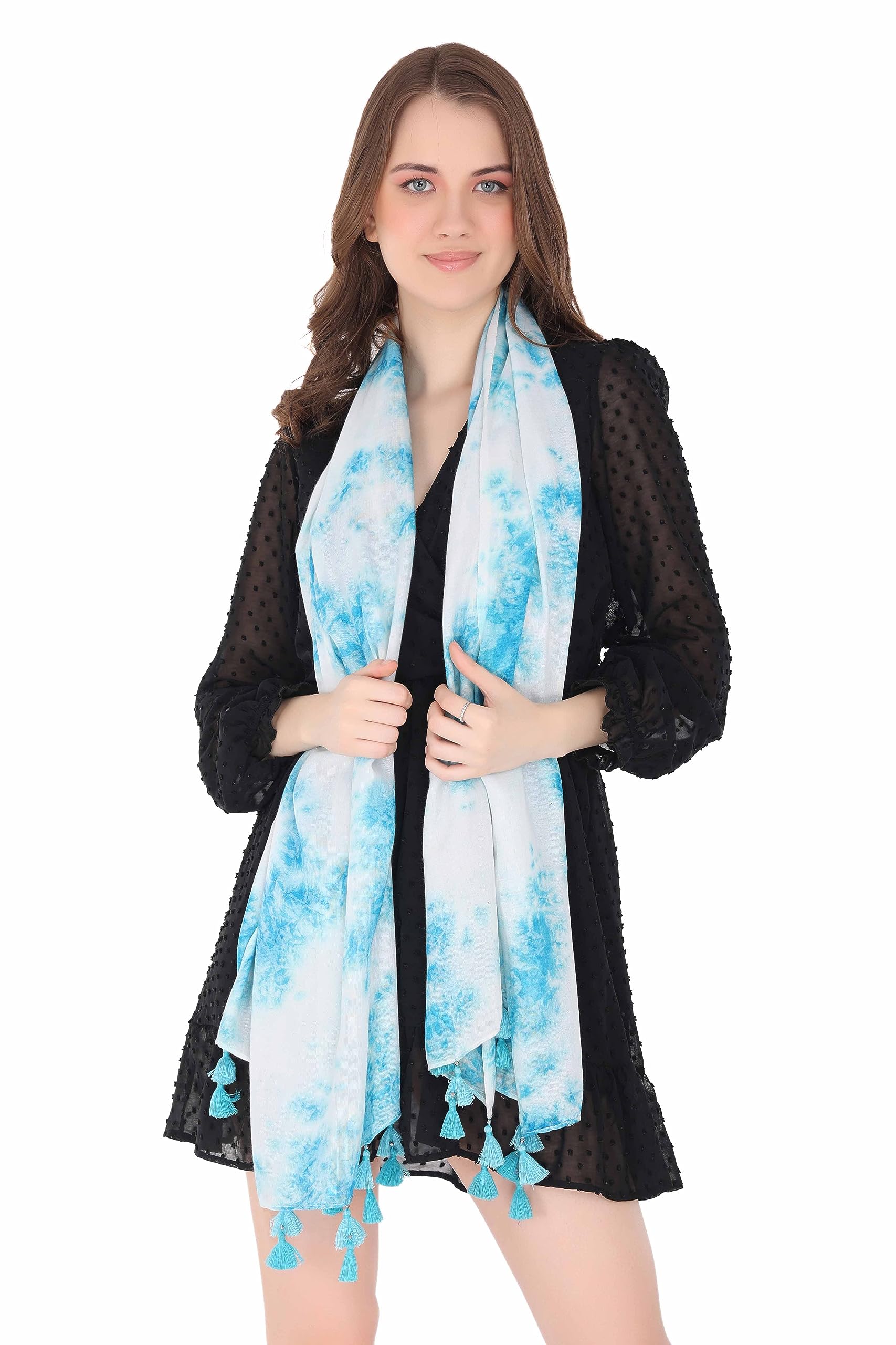 PALATT Cotton Scarf for Women | Lightweight Summer Stole for Women | Soft Breathable Ladies Scarf | Size 70 x 180 cm