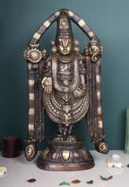 ARTVARKO Big Brass Tirupati Balaji venkateswara Swamy murti Statue for Home Office Temple Puja Décor Gift 23 Inch