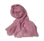 Iba & Isba Women's Plain Crinkled Scarves, Stoles, Hijab (76 x 36 inch) (Ice Wine)