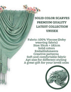 Chandwasia Soft Viscose Dobby Weave Stole and Shawl Lightweight Fashion Scarf for Girls Women and Men All Season Wear