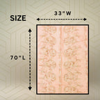 FAHABO Scarf Woman Pleated Cotton Scarves with Embroidery and Tassels | Hijab Scarf | Headscarf | Neck Scarf | Stoles | Wraps (Orchid Pinkish Peach -1)
