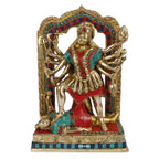 ARTVARKO Brass Kali Maa Murti Maha Kali Shiva Mahakali Kalika Maa Idol Size 11.5 Inches 1 Pcs Standard.