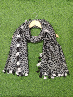 SHAWKH Women's Multicolour Silk/Wool Jacquard Scarf, 100cm x 1.8m, Perfect for Women & Girls, Casual or Formal Wear